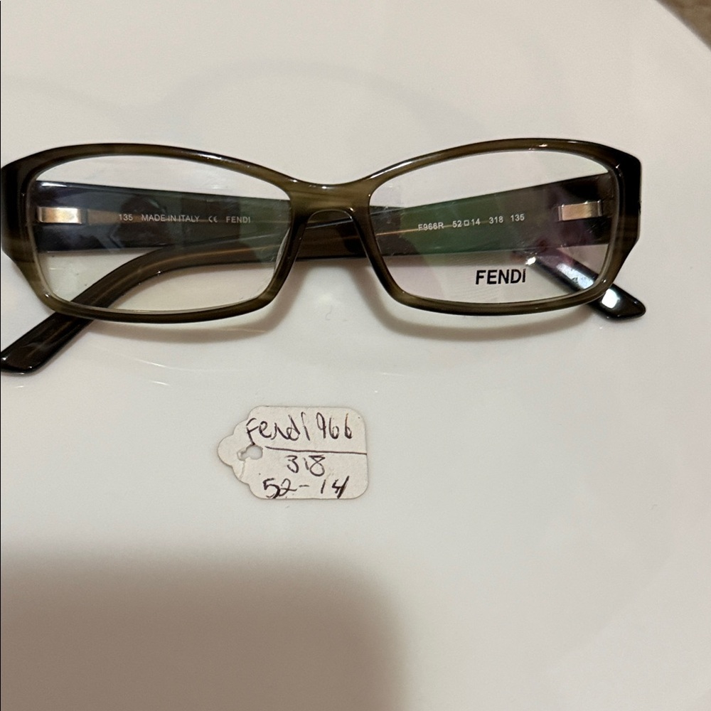 Fendi Olive Green Eyeglass Frames